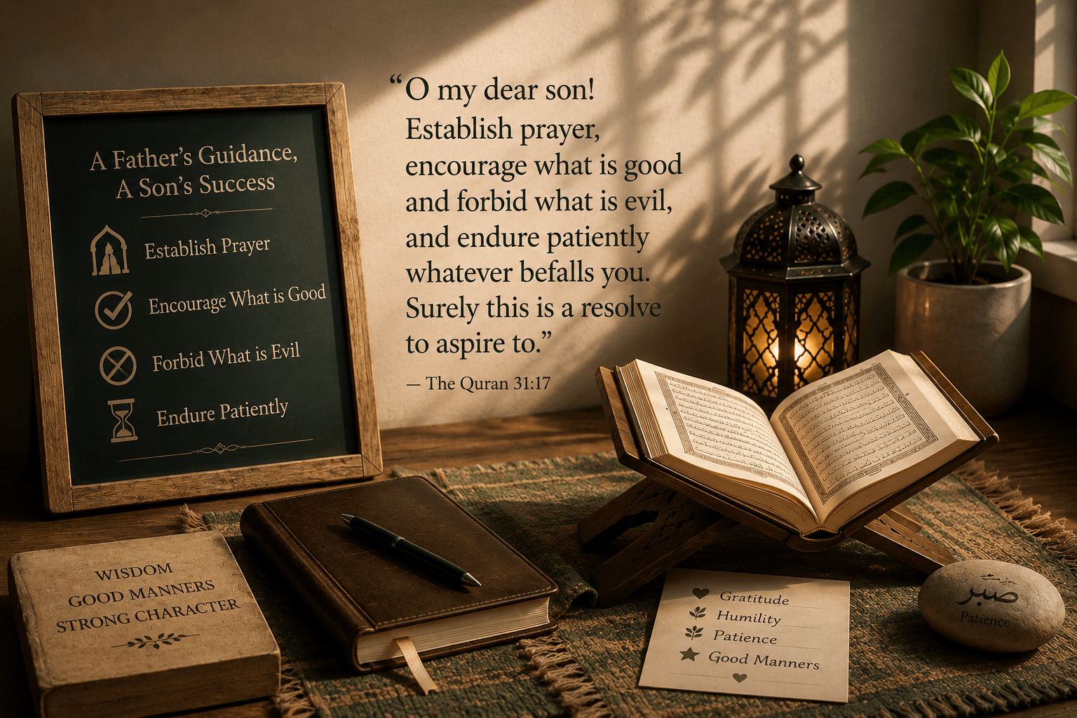 Luqman and his Son — Wisdom and Good Manners